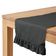 Caminho de Mesa Lavável Cinza em Algodão Slub para Mesa de Jantar, Decoração para Casa - Vargottam 35,56 Cm (L) × 228,6 Cm (C) / Cinza