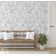 Papel de Parede Vinílico Autoadesivo Floral Esboçado Impermeável e Removível, Estilo Asiático, Quartos, Sala, Armários, Inquilinos - S4Sassy 63,5 cm (L) × 304,8 cm (C) / Cinza - Vinil Liso