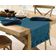 Caminho de Mesa Azul-Esverdeado Estiloso para Decoração de Casa, Casamento, Festa e Feriado - Vargottam 35,56 Cm (L) × 121,92 Cm (C) / Azul