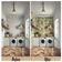 Papel de Parede Vinílico Floral Hibisco Verde Autoadesivo, Revestimento Decorativo, Decoração DIY Para Quarto, Sala e Armários - S4Sassy 63,5 cm (L) × 304,8 cm (C) / Verde - Vinil Liso