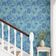 Papel Vinílico Autoadesivo Botânico Feito à Mão, Impermeável e Removível  Azul para Salas, Casas Alugadas e Armários - S4Sassy 63,5 cm (L) × 152,4 cm (C) / Azul - Vinil Liso