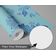 Papel Vinílico Autoadesivo Botânico Feito à Mão, Impermeável e Removível  Azul para Salas, Casas Alugadas e Armários - S4Sassy 63,5 cm (L) × 152,4 cm (C) / Azul - Vinil Texturizado