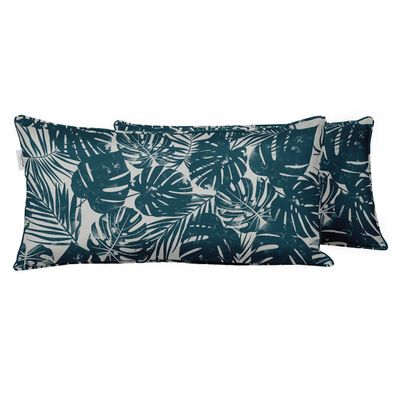 Capa Retangular para Almofada Lombar em Poliéster, Impermeável e Resistente a Intempéries, Interno/Externo para Móveis de Pátio - Vargottam 30,48 Cm × 45,72 Cm / Verde
