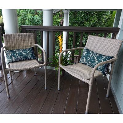 Capa Retangular para Almofada Lombar em Poliéster, Impermeável e Resistente a Intempéries, Interno/Externo para Móveis de Pátio - Vargottam 30,48 Cm × 45,72 Cm / Verde
