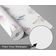 Papel Contact Vinílico Autoadesivo Removível Impermeável, Estampa Botânica em Tinta para Paredes, Armários e Cômoda, Branco - S4Sassy 63,5 cm (L) × 914,4 cm (C) / Branco - Vinil Liso