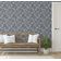 Rolo Vinílico Autoadesivo Removível e Impermeável com Estampa Flores da Meia-Noite para Paredes, Armários e Cômoda - S4sassy 63,5 cm (L) × 914,4 cm (C) / Cinza - Vinil Texturizado