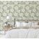 Papel Contact Vinílico Autoadesivo Removível à Prova d'Água Estampa Lily Bloom para Paredes, Armários e Cômoda - Verde - S4sassy 63,5 cm (L) × 914,4 cm (C) / Verde - Vinil Liso