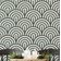Papel de Parede Vinílico Autoadesivo Geométrico Semicírculo Bege, Fácil DIY para Quarto, Armários e Sala de Estar - S4Sassy 63,5 cm (L) × 609,6 cm (C) / Bege - Vinil Liso