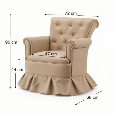 Poltrona Amamentação Quarto Bebê Confortável Descanso Sala Leitura Suede Cinza