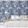 Papel de Parede Vinílico Autoadesivo Estampa Botânica de Selva Impermeável Azul Removível para Quartos, Espaços Alugados, Armários - S4Sassy 63,5 cm (L) × 609,6 cm (C) / Azul - Vinil Liso