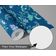 Vinil Autoadesivo Impermeável, Estampa Floral Rústica em Trepadeira Azul, Removível para Sala, Espaços Alugados e Armário - S4Sassy 63,5 cm (L) × 152,4 cm (C) / Azul - Vinil Liso
