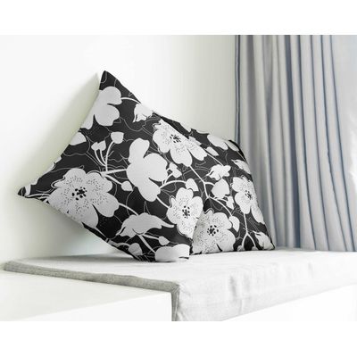 Capa para Almofada Decorativa Impressa, Tema Branco - Vargottam 50,8 Cm × 50,8 Cm – Quadrado / Branco