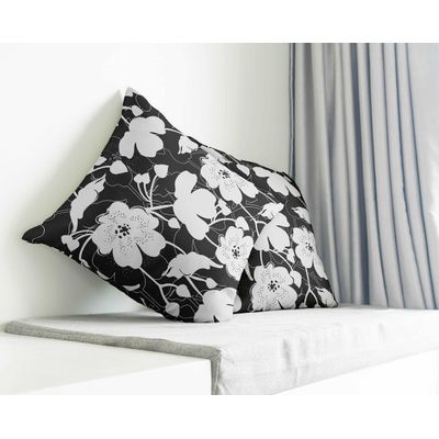 Capa para Almofada Decorativa Impressa, Tema Branco - Vargottam 50,8 Cm × 50,8 Cm – Quadrado / Branco