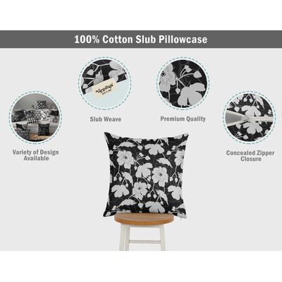 Capa para Almofada Decorativa Impressa, Tema Branco - Vargottam 60,96 Cm × 60,96 Cm – Retangular / Branco