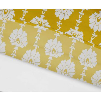 Toalhas de Mesa Impermeáveis para Uso Interno e Externo para Pátio - Capas Primavera/Verão para Quintal, Churrasco e Piquenique - Vargottam 147,32 Cm × 304,8 Cm – Com Furo Para Guarda-Sol / Amarelo