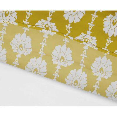 Toalhas de Mesa Impermeáveis para Uso Interno e Externo para Pátio - Capas Primavera/Verão para Quintal, Churrasco e Piquenique - Vargottam 147,32 Cm × 304,8 Cm – Com Furo Para Guarda-Sol / Amarelo