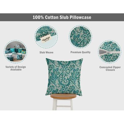 Capas Decorativas para Travesseiro e Almofada Estampadas Tema Azul - Vargottam 60,96 Cm × 60,96 Cm – Retangular / Azul
