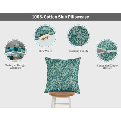 Capas Decorativas para Travesseiro e Almofada Estampadas Tema Azul - Vargottam 60,96 Cm × 60,96 Cm – Retangular / Azul