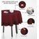 Toalha de Mesa de Algodão com Babados, Redonda, Capa Protetora Lisa, Estilo Farmhouse, Lavável, Vermelha - Vargottam 175,56 Cm – Redondo / Vermelho