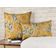 Capas de Almofada Estampadas Amarelas de Luxo, Capas de Almofada Decorativas, Capa para Almofada de Sofá - Vargottam 35,56 Cm × 60,96 Cm – Retangular / Amarelo