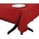 Toalha de Mesa Redonda com Babados em Algodão, Capa Protetora Lisa, Estilo Farmhouse, Lavável, Vermelha - Vargottam 152,4 Cm × 154,4 Cm – Quadrado / Vermelho