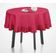Toalha de Mesa Redonda com Babados de Algodão Lisa para Cozinha e Jantar, Decorativa, Rosa - Vargottam 152,4 Cm × 213,36 Cm – Retangular / Rosa