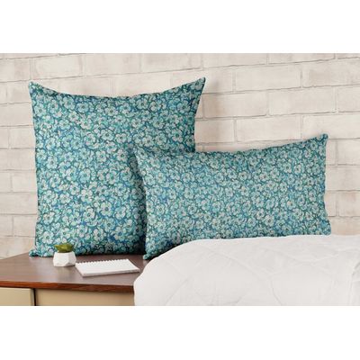 Capas de Almofada Decorativas com Estampa Azul - Vargottam 30,48 Cm × 30,48 Cm – Quadrado / Azul
