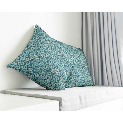 Capas de Almofada Decorativas com Estampa Azul - Vargottam 30,48 Cm × 30,48 Cm – Quadrado / Azul