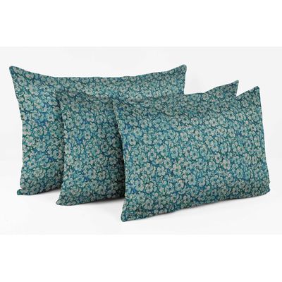 Capas de Almofada Decorativas com Estampa Azul - Vargottam 30,48 Cm × 60,96 Cm – Retangular / Azul