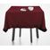 Toalha de Mesa de Algodão com Babados, Redonda, Capa Protetora Lisa, Estilo Farmhouse, Lavável, Vermelha - Vargottam 137,16 Cm × 304,8 Cm – Retangular / Vermelho