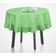 Toalha de Mesa Redonda de Algodão Lisa com Babados para Cozinha e Sala de Jantar, Verde - Vargottam 137,16 Cm × 182,88 Cm – Retangular / Verde