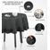 Toalha de Mesa Redonda com Babado para Cozinha e Jantar, Capa Decorativa em Algodão Lisa, Cinza - Vargottam 137,16 Cm – Redondo / Cinza