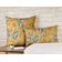 Capas de Almofada Estampadas Amarelas de Luxo, Capas de Almofada Decorativas, Capa para Almofada de Sofá - Vargottam 45,72 Cm × 45,72 Cm – Quadrado / Amarelo