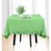 Toalha de Mesa Redonda de Algodão Lisa com Babados para Cozinha e Sala de Jantar, Verde - Vargottam 152,4 Cm × 274,32 Cm – Retangular / Verde