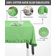 Toalha de Mesa Redonda de Algodão Lisa com Babados para Cozinha e Sala de Jantar, Verde - Vargottam 152,4 Cm × 274,32 Cm – Retangular / Verde