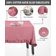 Toalha Redonda de Mesa de Algodão com Babados, Capa Protetora Lisa Lavável Estilo Rústico, Rosa - Vargottam 137,16 Cm × 304,8 Cm – Retangular / Rosa