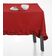Toalha de Mesa Redonda com Babados em Algodão, Capa Protetora Lisa, Estilo Farmhouse, Lavável, Vermelha - Vargottam 137,16 Cm × 274,32 Cm – Retangular / Vermelho