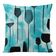 Capa de Almofada Decorativa Estampada com Tema Azul, Fronha Decorativa - Vargottam 40,64 Cm × 40,64 Cm – Quadrado / Azul
