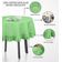 Toalha de Mesa Redonda de Algodão Lisa com Babados para Cozinha e Sala de Jantar, Verde - Vargottam 162,56 Cm – Redondo / Verde