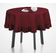 Toalha de Mesa de Algodão com Babados, Redonda, Capa Protetora Lisa, Estilo Farmhouse, Lavável, Vermelha - Vargottam 162,56 Cm – Redondo / Vermelho