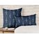 Capas de Almofada Luxuosas Estampadas Tema Azul Capas Decorativas de Travesseiro - Vargottam 30,48 Cm × 50,8 Cm – Retangular / Azul