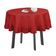 Toalha de Mesa Redonda com Babados em Algodão, Capa Protetora Lisa, Estilo Farmhouse, Lavável, Vermelha - Vargottam 137,16 Cm × 137,16 Cm – Quadrado / Vermelho