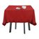 Toalha de Mesa Redonda com Babados em Algodão, Capa Protetora Lisa, Estilo Farmhouse, Lavável, Vermelha - Vargottam 137,16 Cm × 182,88 Cm – Retangular / Vermelho