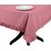Toalha Redonda de Mesa de Algodão com Babados, Capa Protetora Lisa Lavável Estilo Rústico, Rosa - Vargottam 387,1 Cm × 774,19 Cm – Retangular / Rosa