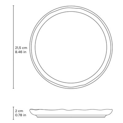 Jogo Pratos Sobremesa Bio Sorrisos Páscoa Kit 6pçs 21,5cm