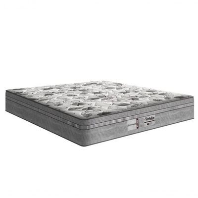 Cama Box Baú Casal Bipartido - Tecido Sintético Preto Colchão De Molas Ensacadas - Probel - Evolution