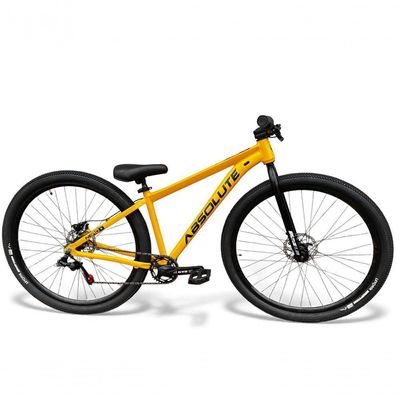 Bicicleta aro29 Absolute Nero 5 Freeride K7 Single Freio Hidraulico Shimano Garfo Rigido Amarelo
