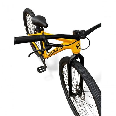 Bicicleta aro29 Absolute Nero 5 Freeride K7 Single Freio Hidraulico Shimano Garfo Rigido Amarelo