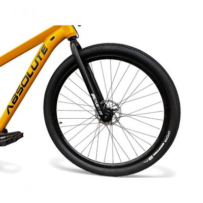 Bicicleta aro29 Absolute Nero 5 Freeride K7 Single Freio Hidraulico Shimano Garfo Rigido Amarelo