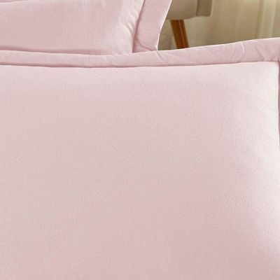 Porta Travesseiro Matelado Nobre 1 Peça Malha 100% Algodão - Rosa